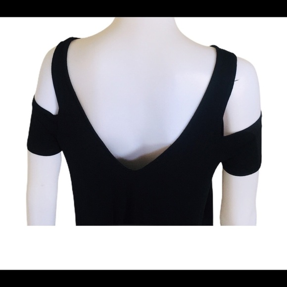 AMERICAN EAGLE OUTFITTERS Swing Dress With Cold Shoulder Detail Black Size Small - Picture 9 of 13